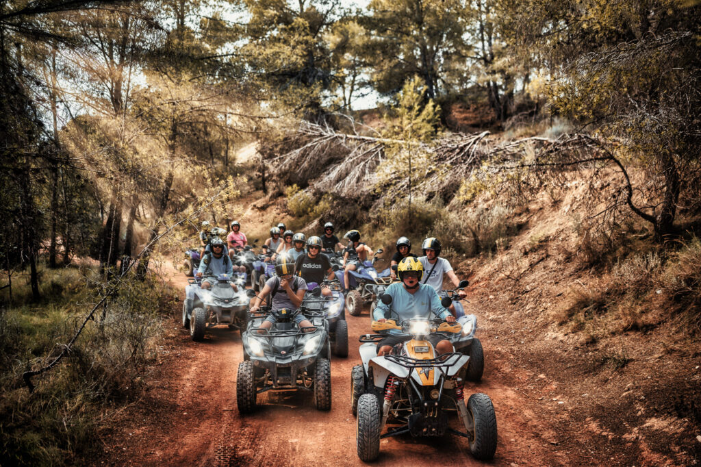 Offroad section on our Quad tour around Benidorm